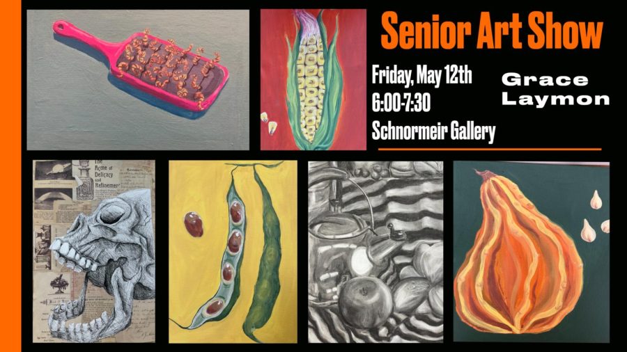 Senior Art Show on Friday, May 12th, 2023