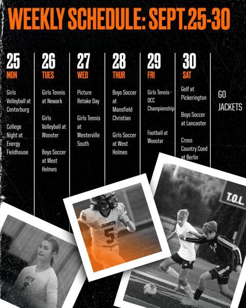 Jacket Schedule for September 25-30