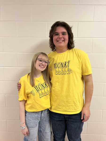 Gabby Fuller and Kale Oswalt are two students who will be preforming in Honk