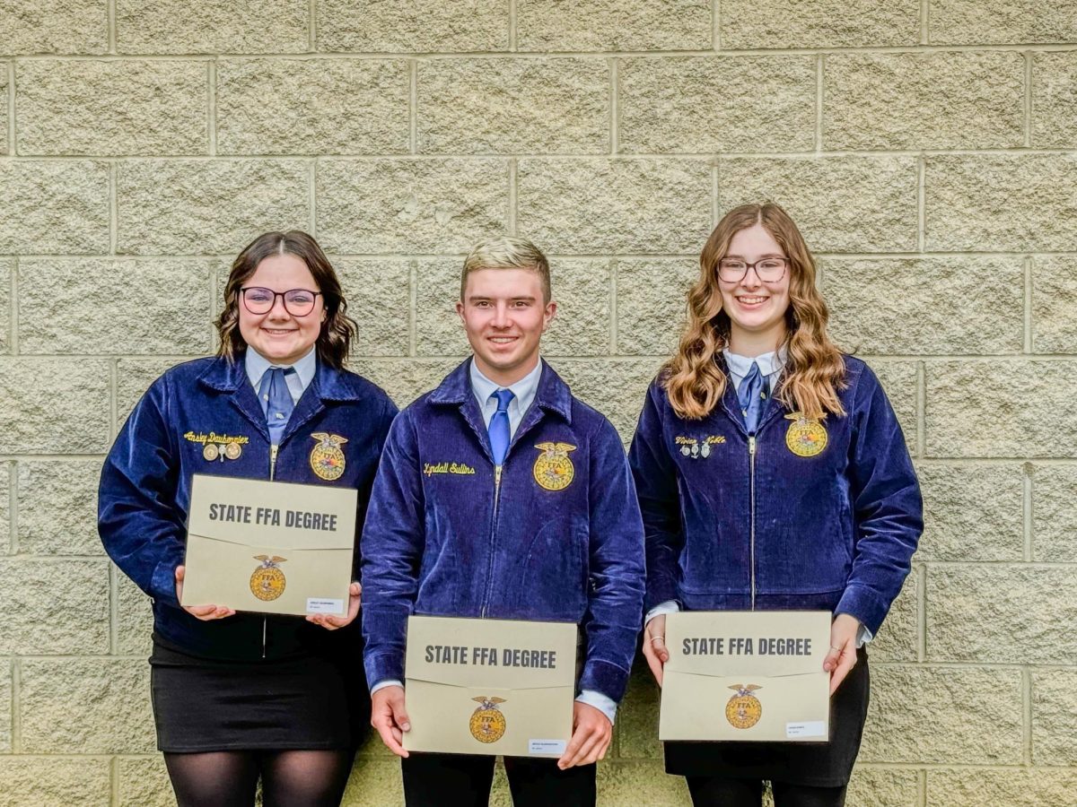 Ainsley, Brock and Vivian all earn the State FFF Degree