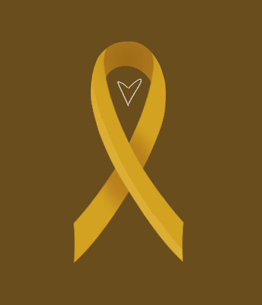 The yellow ribbon is the national symbol for suicide month.
Drawn by Sarah Hammond