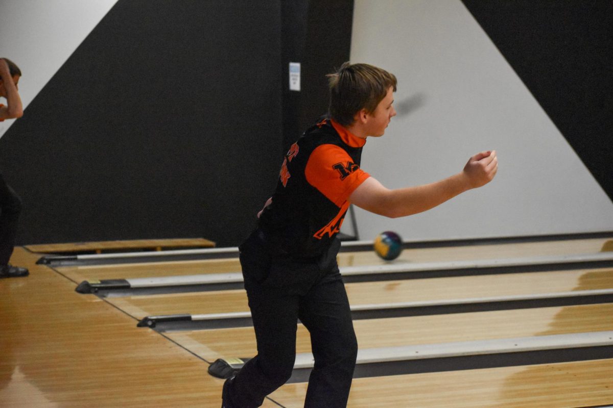 Griffin Beach earns a strike on his way to securing a victory against East Knox.