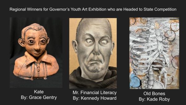 Three Regional Winners Advance to State Competition in Governor's Youth Art Exhibition