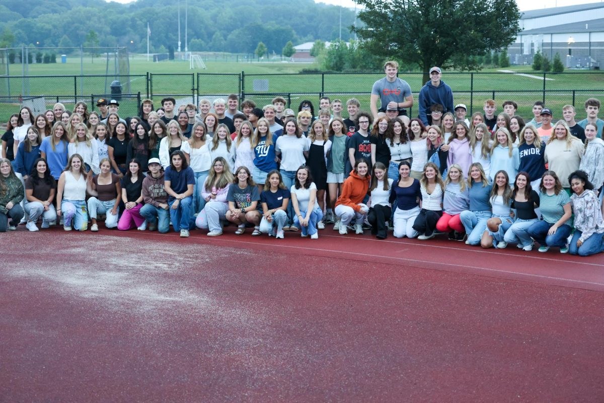 The Class of 2029 participates in the annual senior sunrise