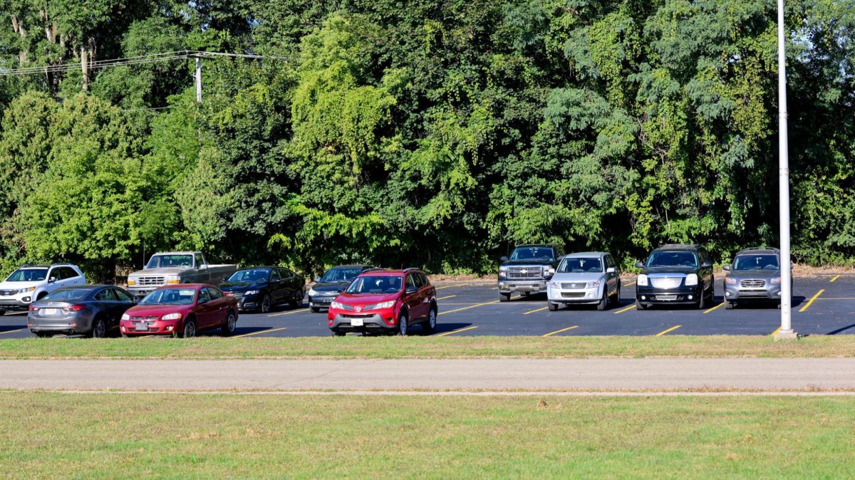 MVHS seniors are set to paint the parking lot.