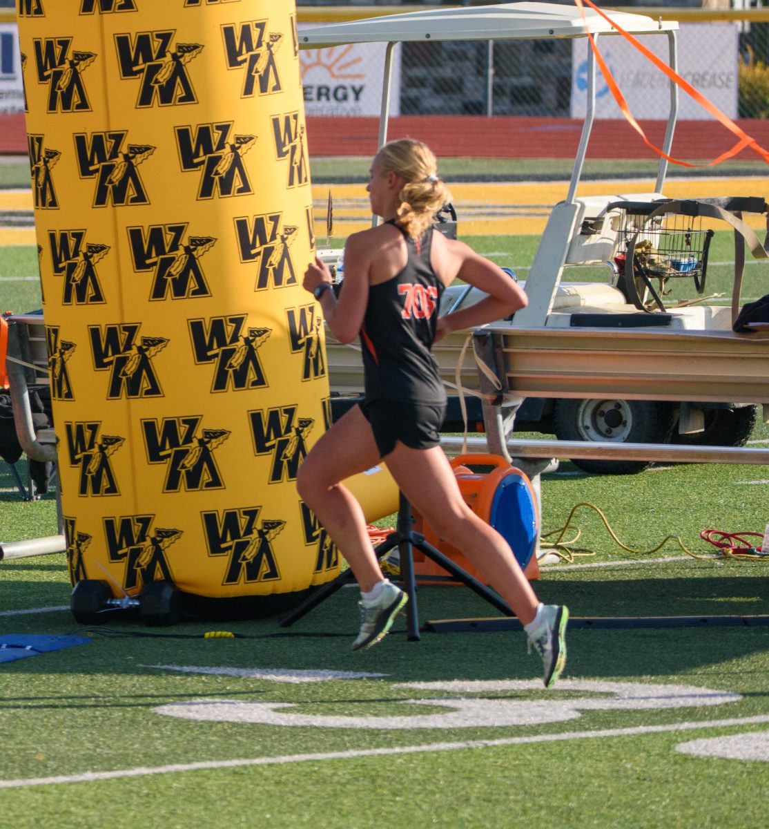 Lucy Rush finishes first at the Licking County League Tournament and set a new school record