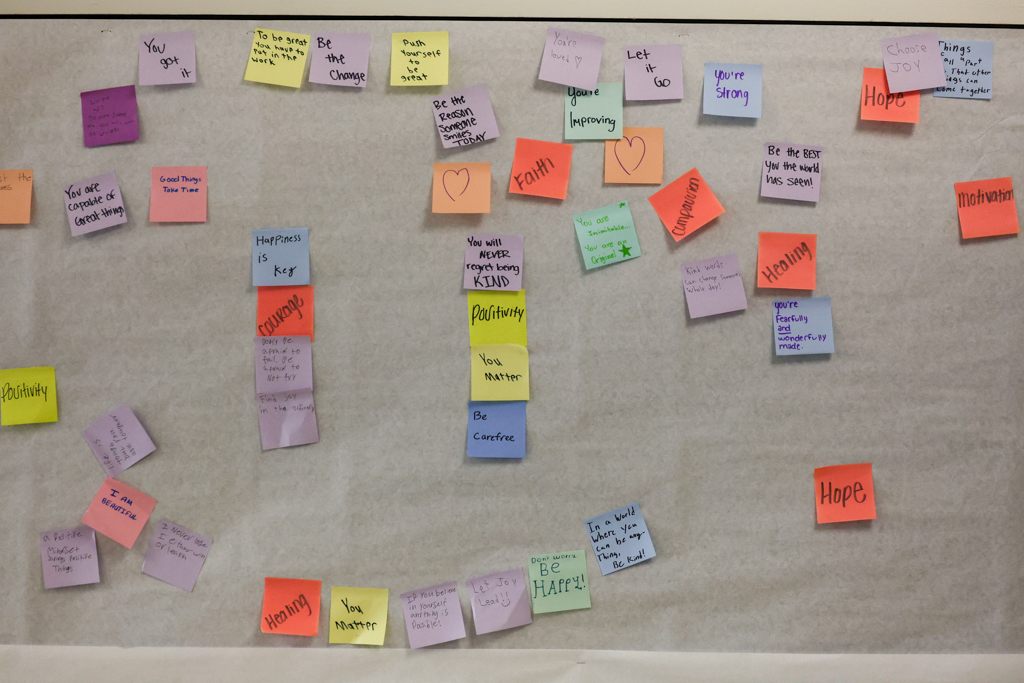 The Leadership Hive creates a kindness board