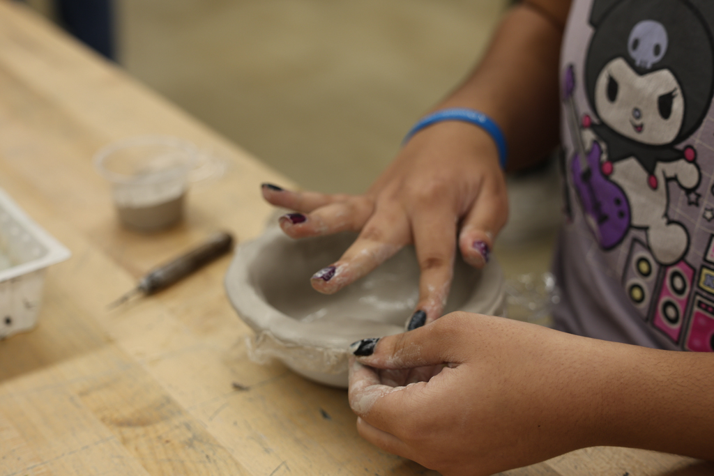 Art Club students turn clay into community support