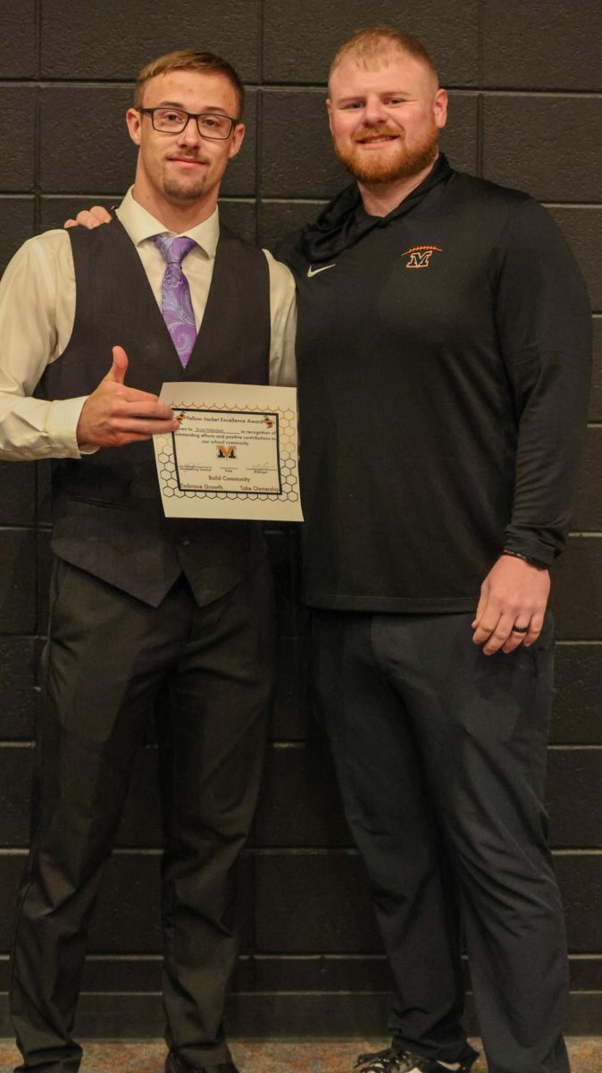 Junior Bryce Hollenback honored as the student of the month