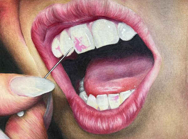 Kennedy Howard places in the top 250 in the State of Ohio for her art piece - "Scraping Away"